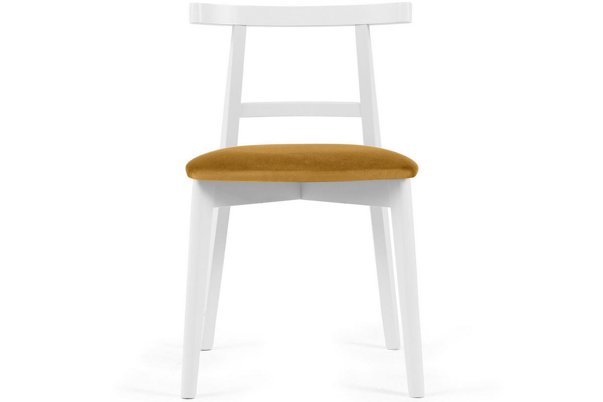 ESSTISCHSTÜHLE LILIO 2 St Vintage, Gelb / weiß - Gelb/Weiß, Holz/Textil (47/76/45cm) - KONSIMO®