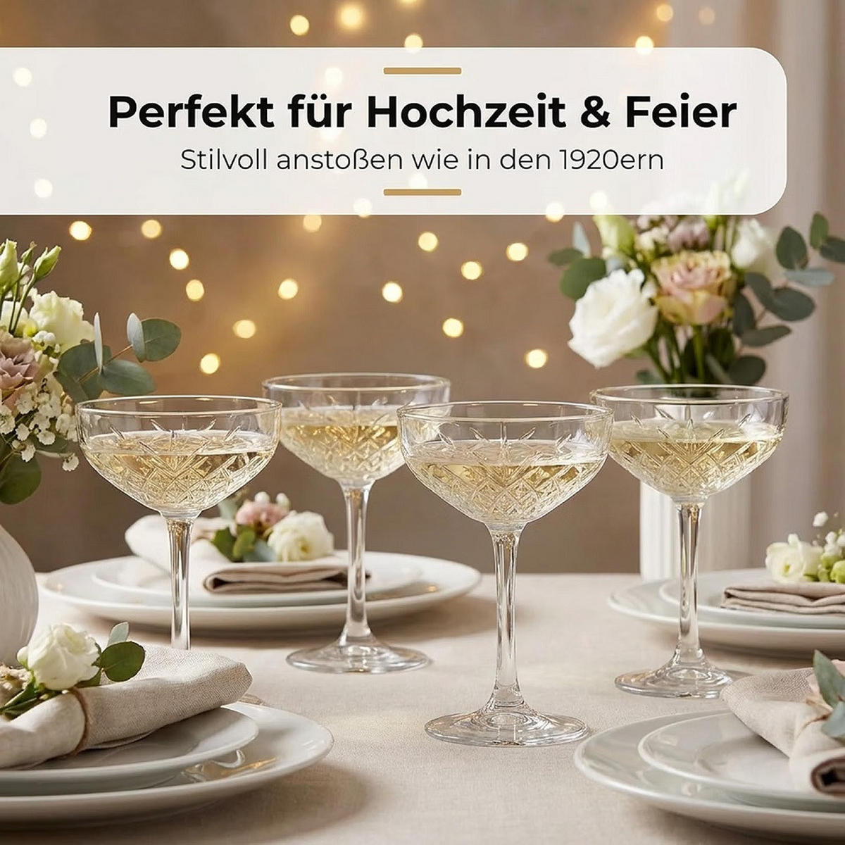 COCKTAILSCHALE by Pasabahce Timeless Sekt/ 270 ml 4er Set - Transparent, Glas (0.27L) - Der-Porzellan-Laden