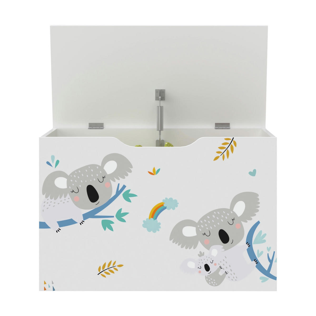 HRACÍ PŘÍSTROJ Oleiros - bílá/šedá, kompozitní dřevo (60/30cm) - [en.casa]