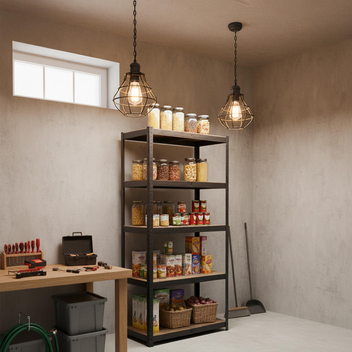 SCHWERLASTREGAL - Multicolor, Holzwerkstoff/Kunststoff (90/180/45cm) - Relaxdays