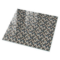 GLASPLATTE 80x60 cm – Chevron-Muster - Braun, Glas (0.4/80/60cm) - ArtPrintCave
