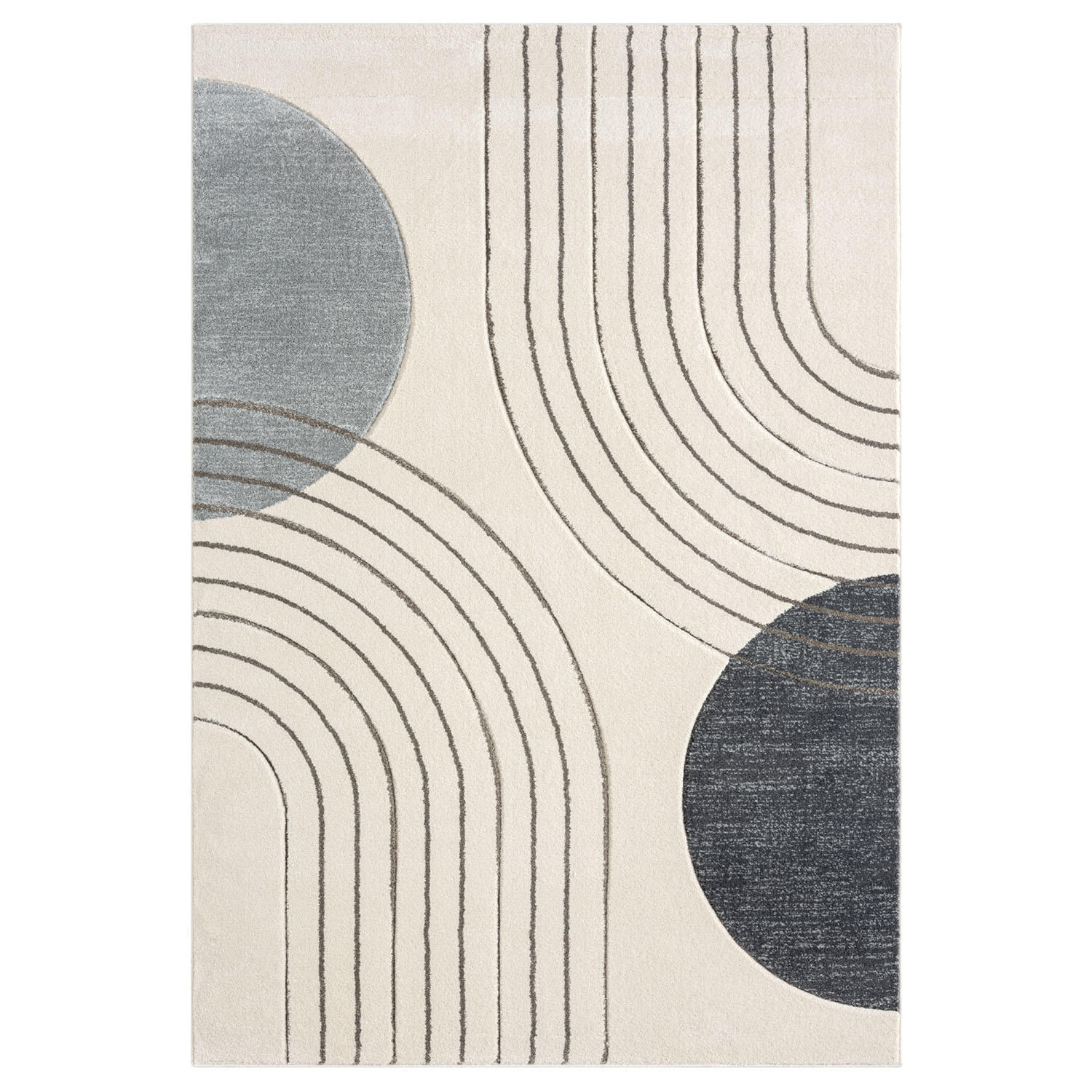 KURZFLOR-TEPPICH Bonito 7170 Grau 120x170 cm - Grau, Textil (120/170cm) - carpet city