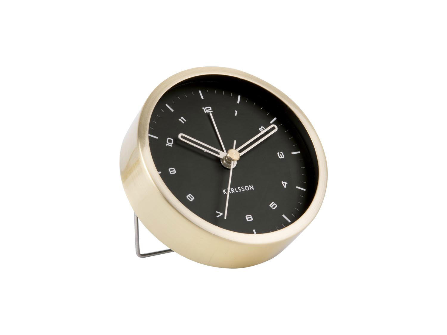 WECKER Gold 9/9 cm - Goldfarben, Metall (9/9/3cm) - KUNSTLOFT