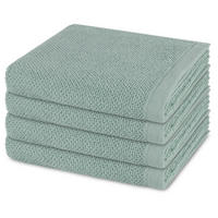 HANDTUCH Bliss 4er-Set - Hellgrün, Textil (50/100cm) - MÖVE