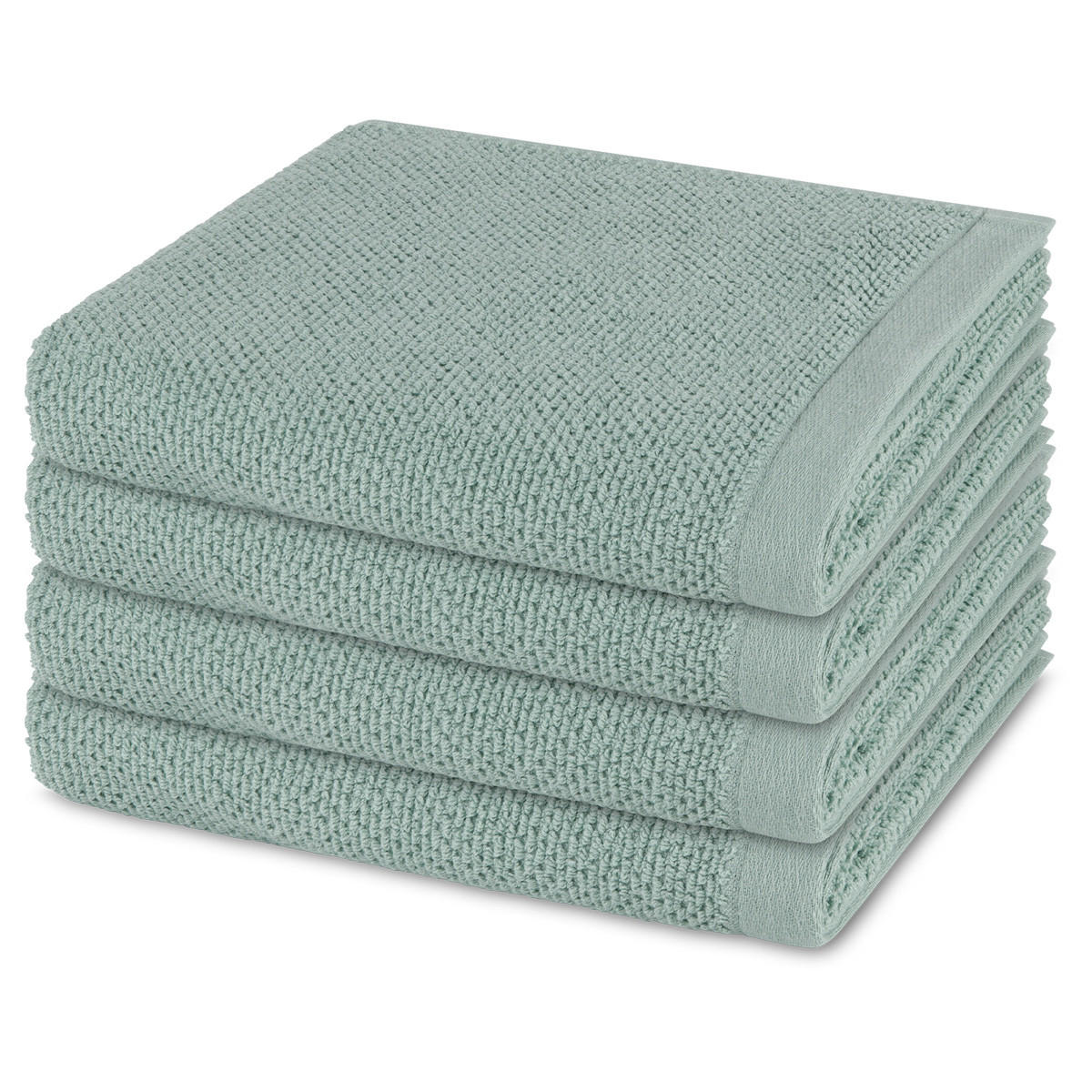 HANDTUCH Bliss 4er-Set - Hellgrün, Textil (50/100cm) - MÖVE