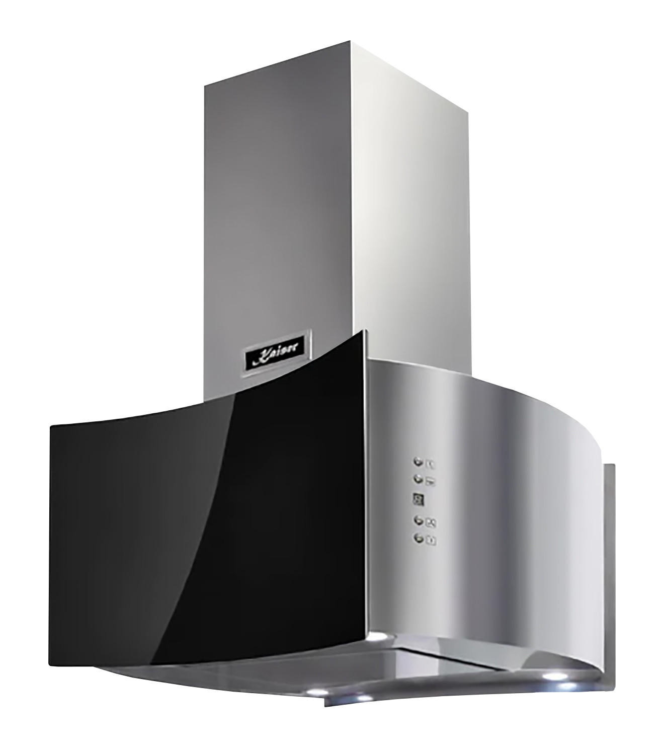 DUNSTABZUGSHAUBE AI 7418 Eco 70 cm Schwarz - Schwarz, Glas (70/98.5/60cm) - Kaiser Küchengeräte