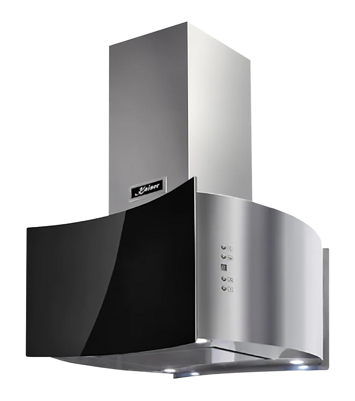 DUNSTABZUGSHAUBE AI 7418 Eco 70 cm Schwarz - Schwarz, Glas (70/98.5/60cm) - Kaiser Küchengeräte