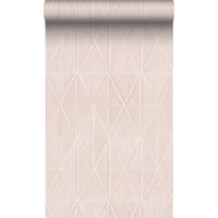 TAPETE Origami-Muster 53 cm x 10.05 m - Pink, Papier (53/1000cm) - Origin Wallcoverings