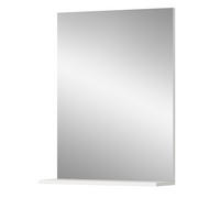 SPIEGEL weiß 60 x 79 cm, Wandspiegel mit Ablage - Weiß Hochglanz, Holzwerkstoff (60/79/18cm) - Inn.Furn