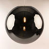 PENDELLEUCHTE Orb Chrom/Rauch Ø 50cm - Chromfarben/Grau, Glas (50/50/50cm) - s.luce