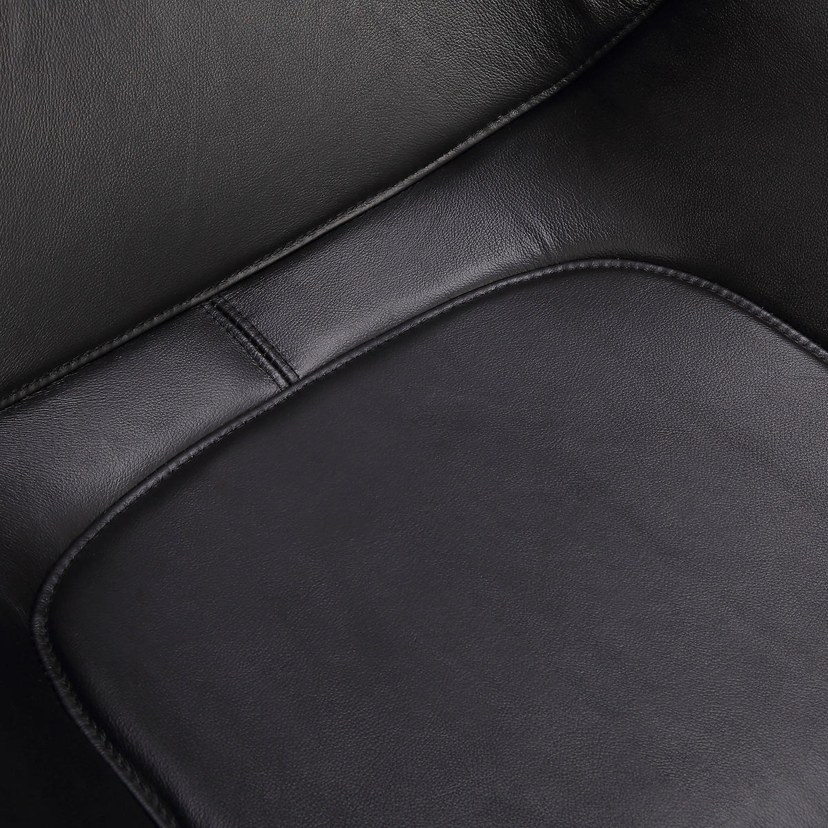 ESSZIMMERSTUHL - Metall - Schwarz, Leder (63/82/65cm) - home24