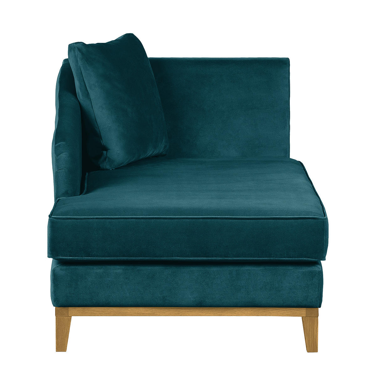 RECAMIERE - Petrol, Eichenholz/Textil (165/77/82cm) - home24