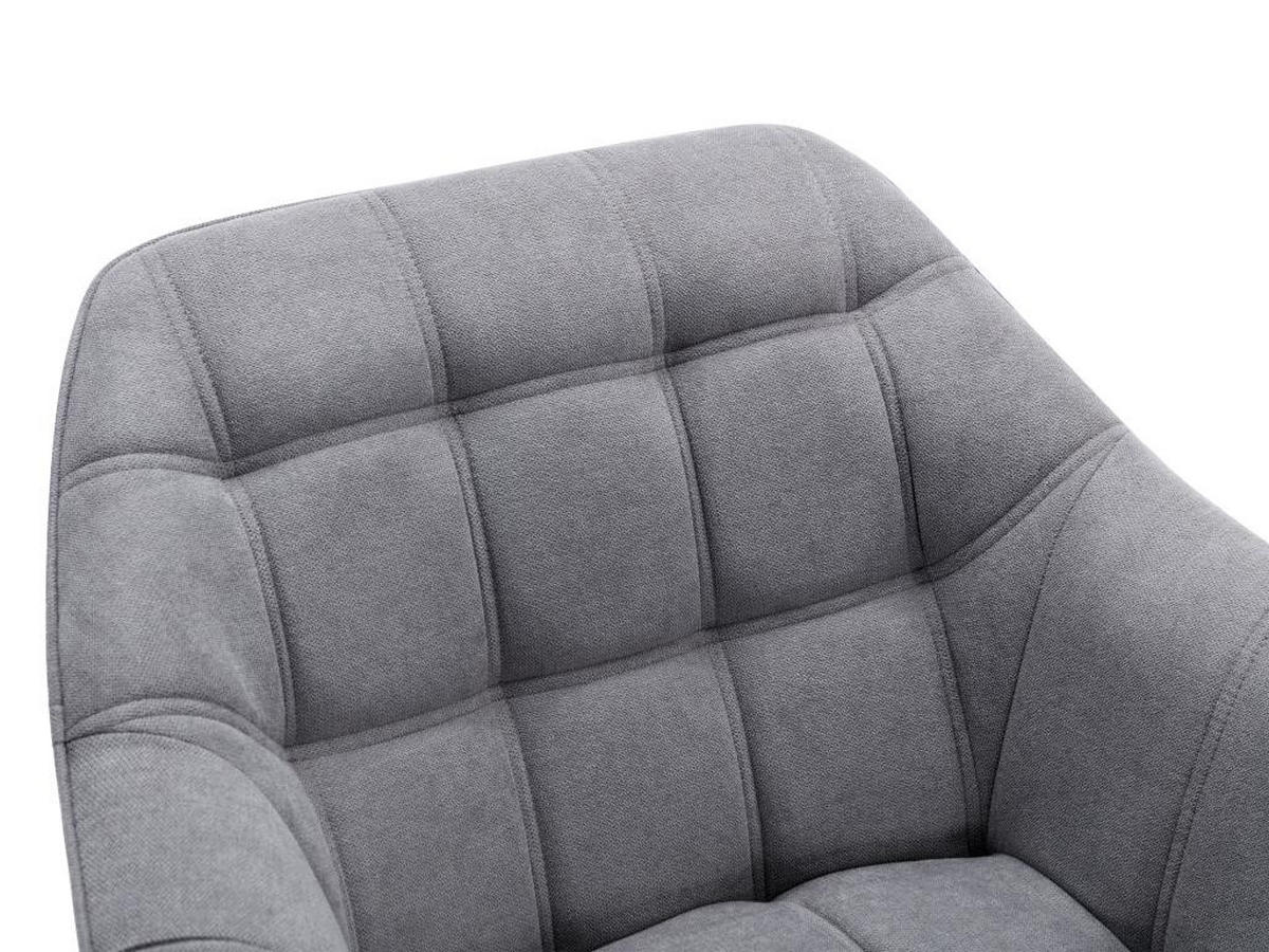 SESSEL - Stoff - Grau - CASERTA - Grau, Textil (73/77/82cm) - Vente-Unique