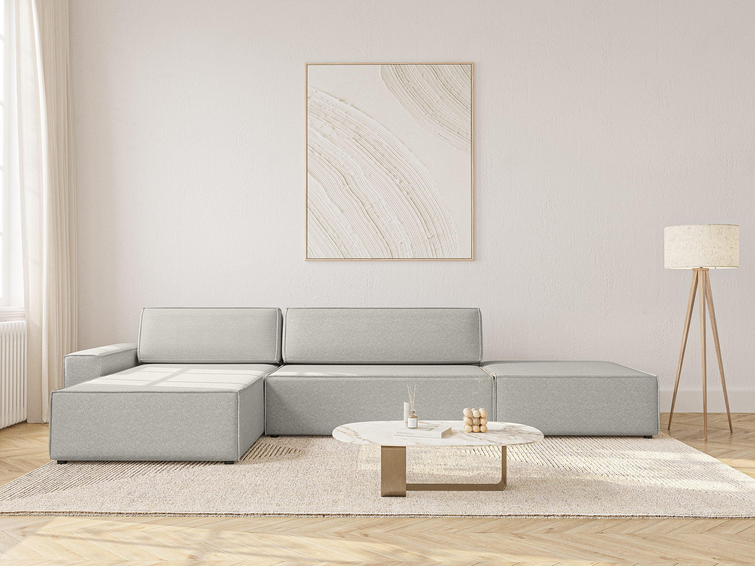 Thumbnail - Fedve Ecksofa, Grau, Textil, L-Form,L-Form, 363x185 cm, Wohnzimmer, Sofas & Couches, Wohnlandschaften, Ecksofas