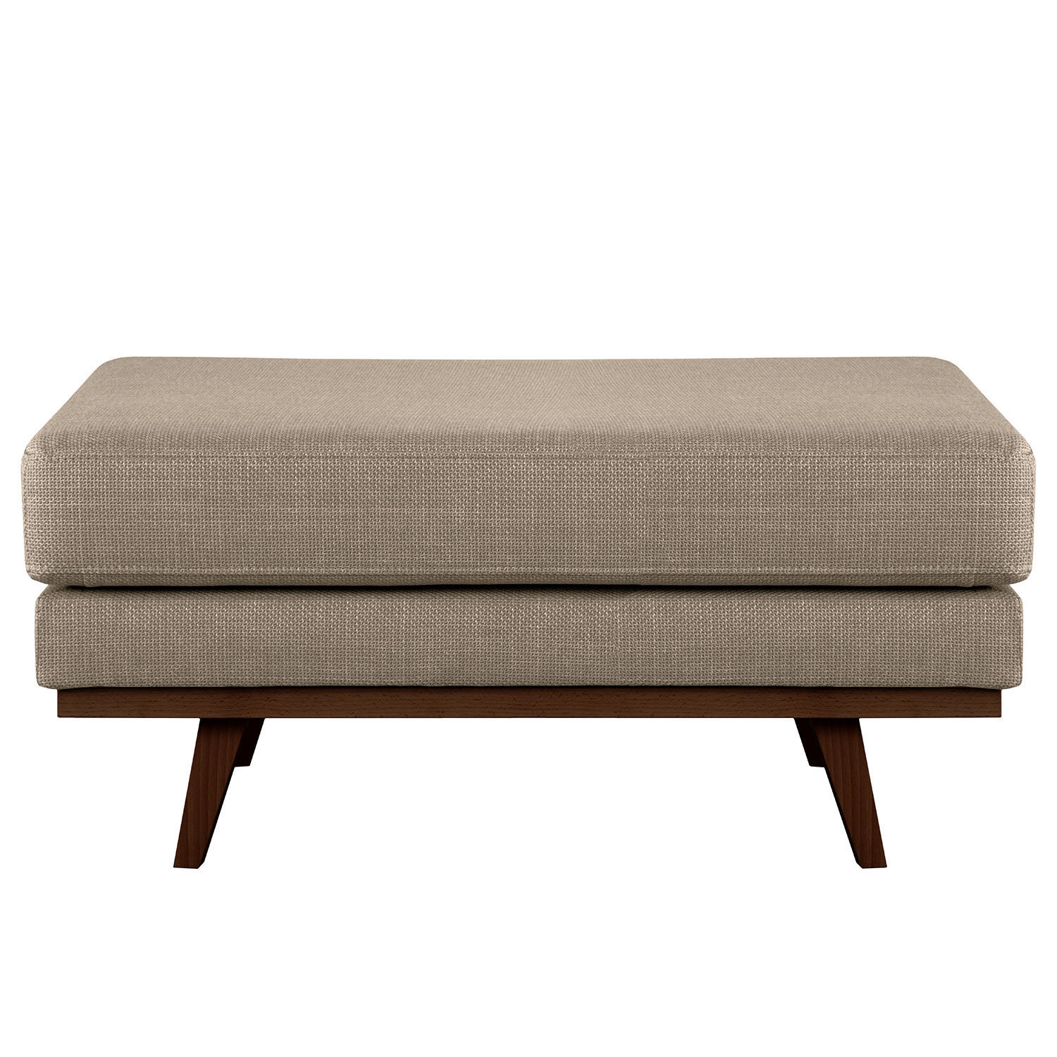 POLSTERHOCKER - Taupe/Buchefarben, Textil (85/43/60cm) - home24