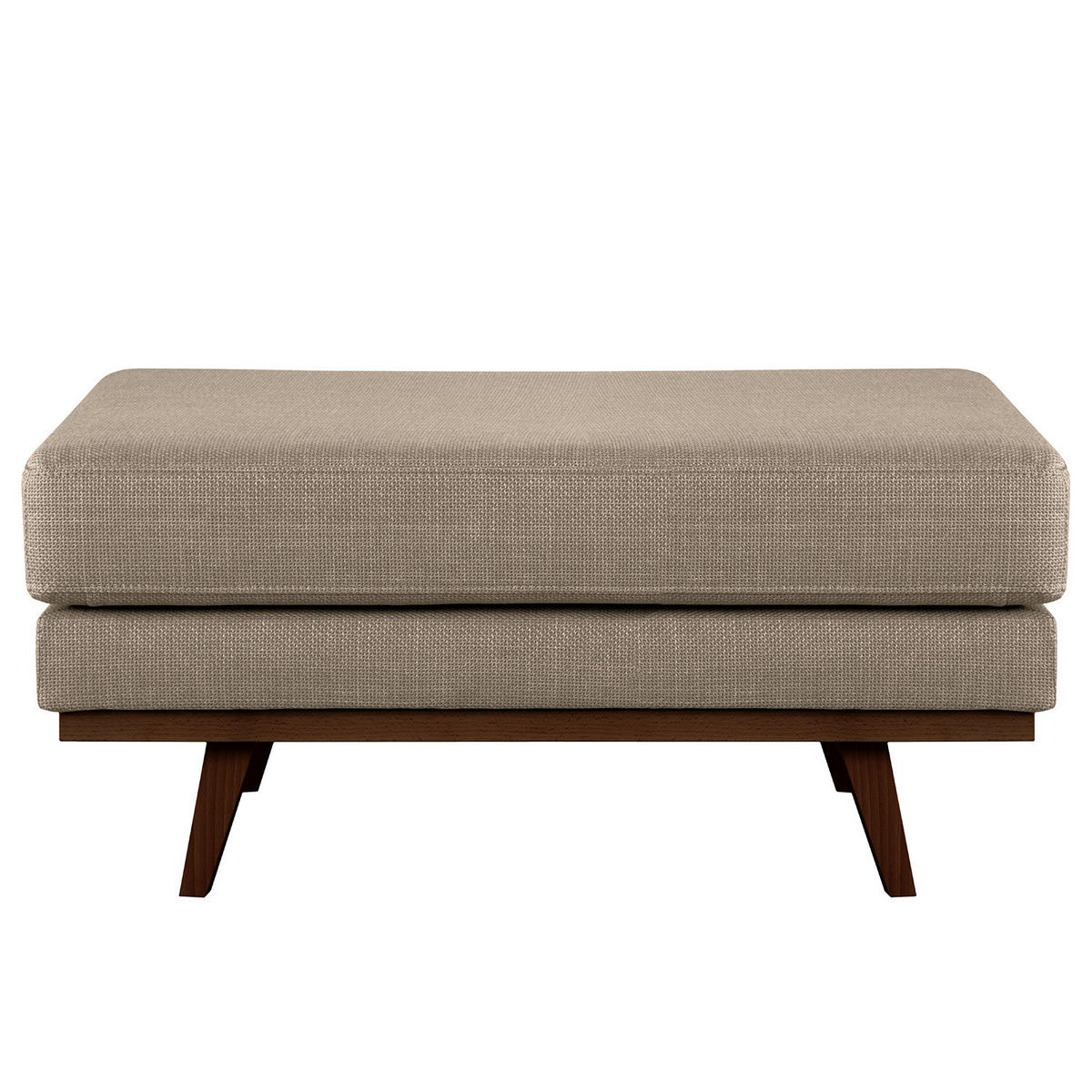 POLSTERHOCKER - Taupe/Buchefarben, Textil (85/43/60cm) - home24