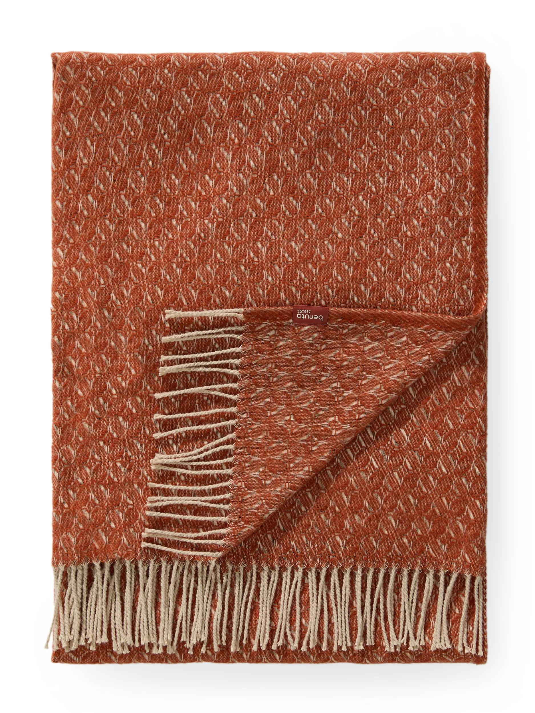 DECKE Liana Rot 130/180 cm - Rot, Textil (130/180cm) - benuta