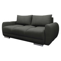 SOFA Logo 2 - Anthrazit/Silberfarben, Holz/Kunststoff (186/89/97cm) - MIRJAN24