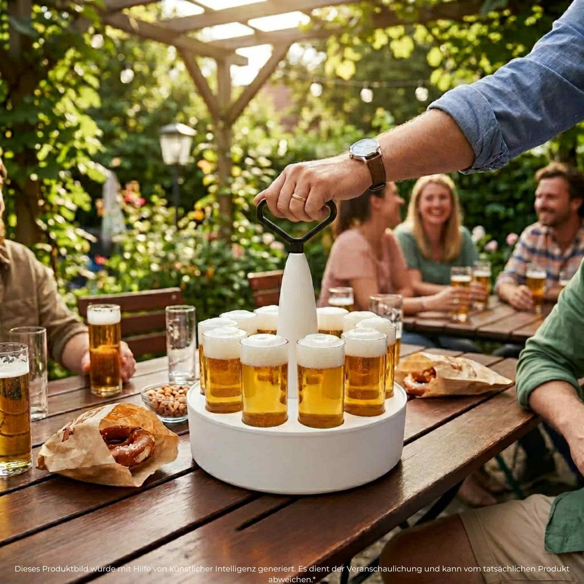KÖLSCHKRANZ-SET MIT GLÄSERN transparent 0,2 l 12er Set - Transparent, Glas/Kunststoff (0.2L) - LUXENTU