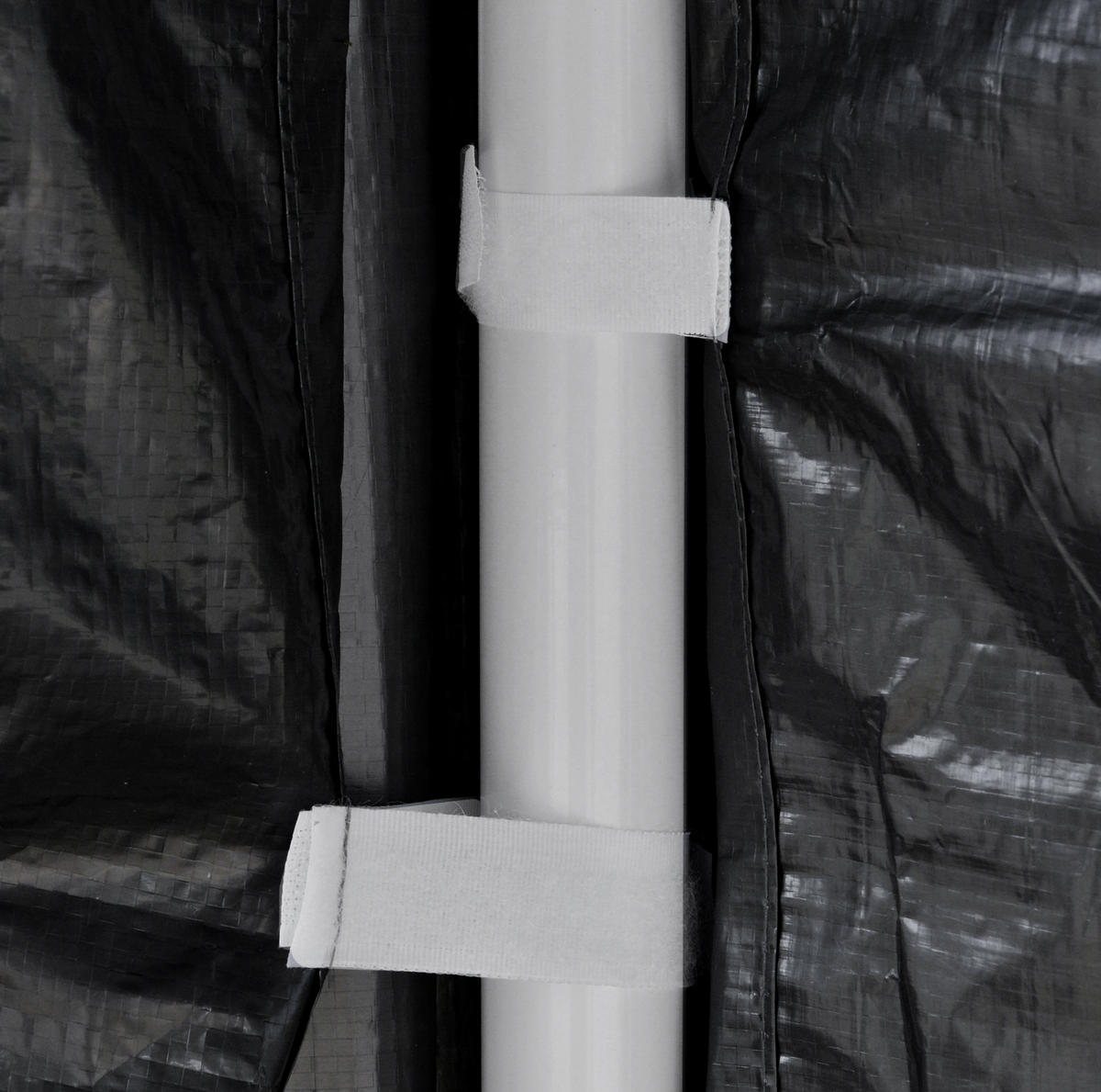PAVILLON 395/295/255 cm dunkelgrau aus Metall mit PE-Dach und Moskitonetzen - Dunkelgrau, Metall (295/255/395cm) - OKWISH