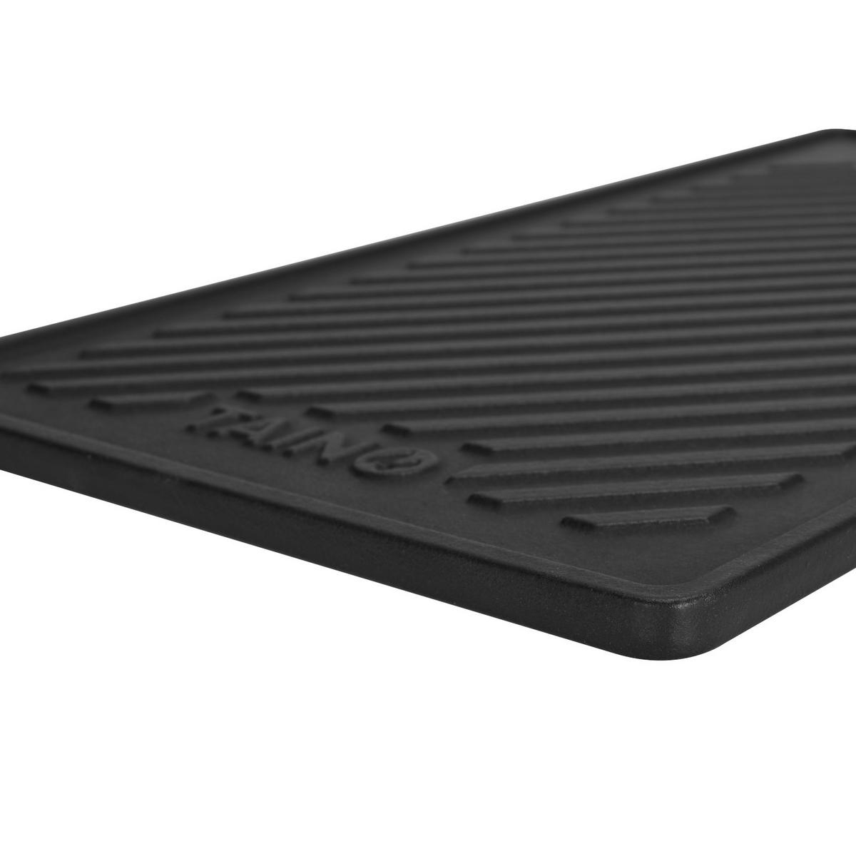 GRILLPLATTE Gusseisen - Schwarz, Metall (24/42cm) - TAINO