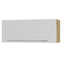 KLAPPHÄNGESCHRANK Kvantum W4B/90-AV Weiß Matt / Eiche Artisan Matt 90 / 32,5 / 36cm - Eiche Artisan/Weiß, Holz/Holzwerkstoff (90/36/32.5cm) - Feldmann-Wohnen