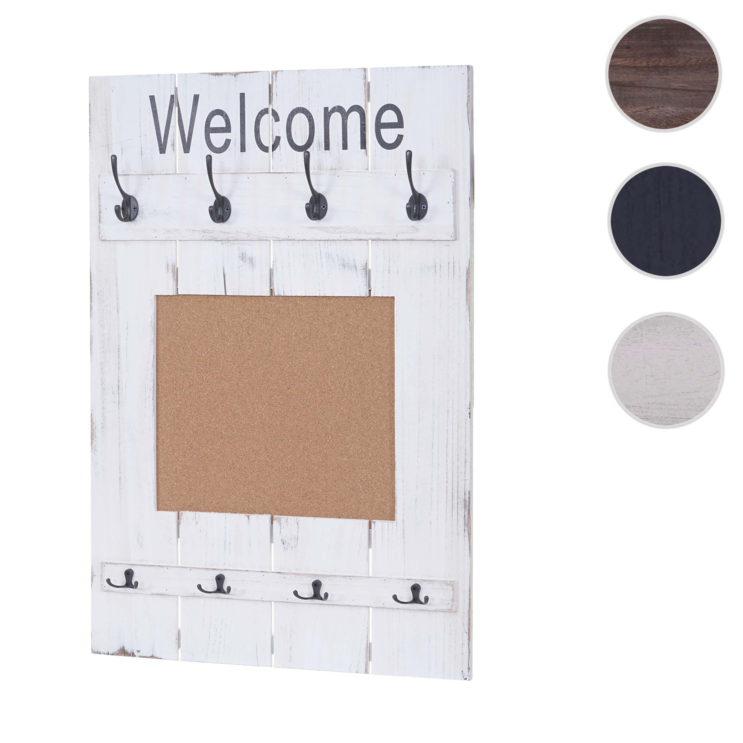 WANDGARDEROBE MIT PINNWAND Weiß - Weiß, Holz (60/91/3cm) - MCW