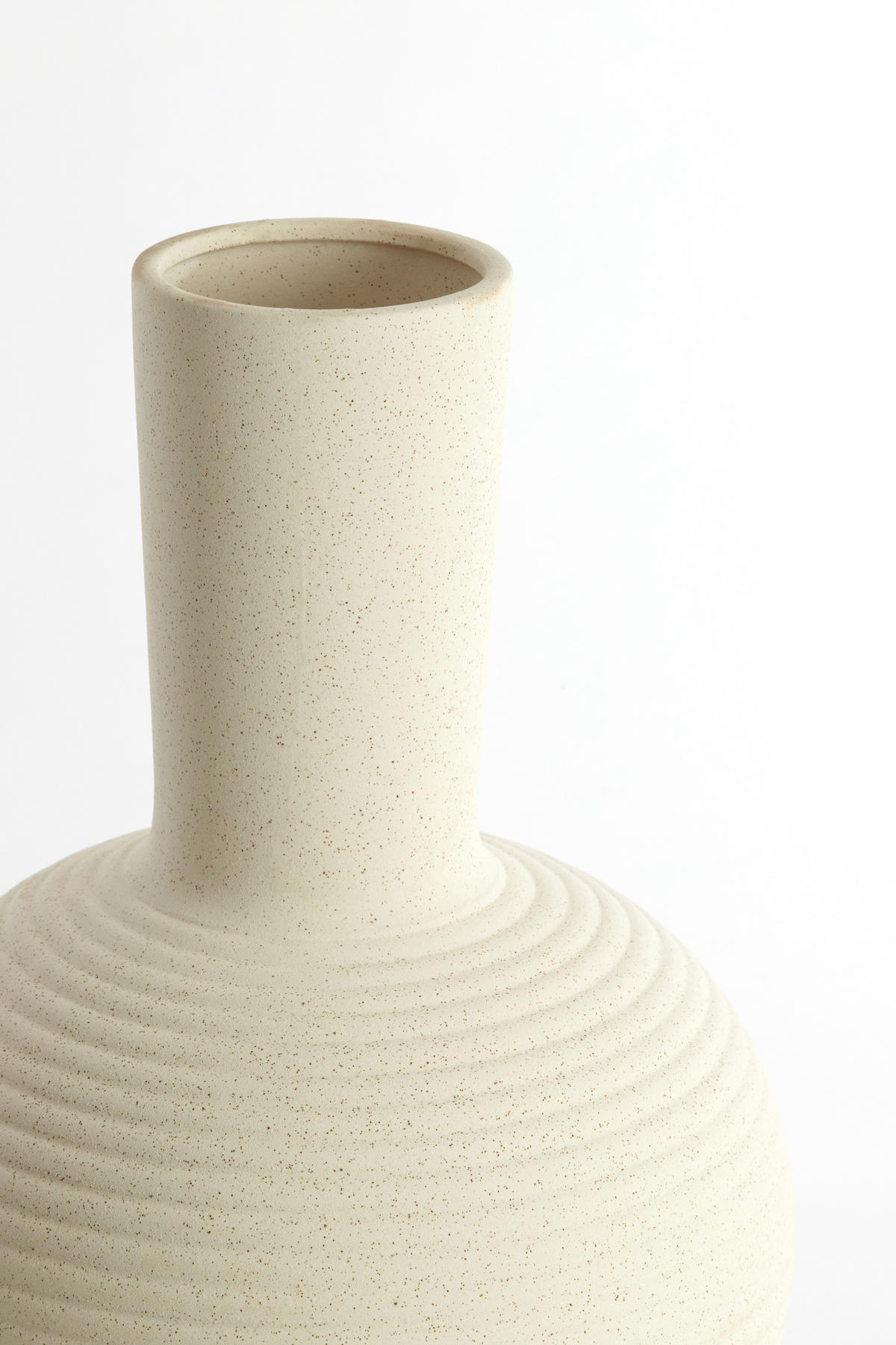 VASE Ulloa Weiß Ø34/52 cm - Weiß, Keramik (52cm) - Light & Living