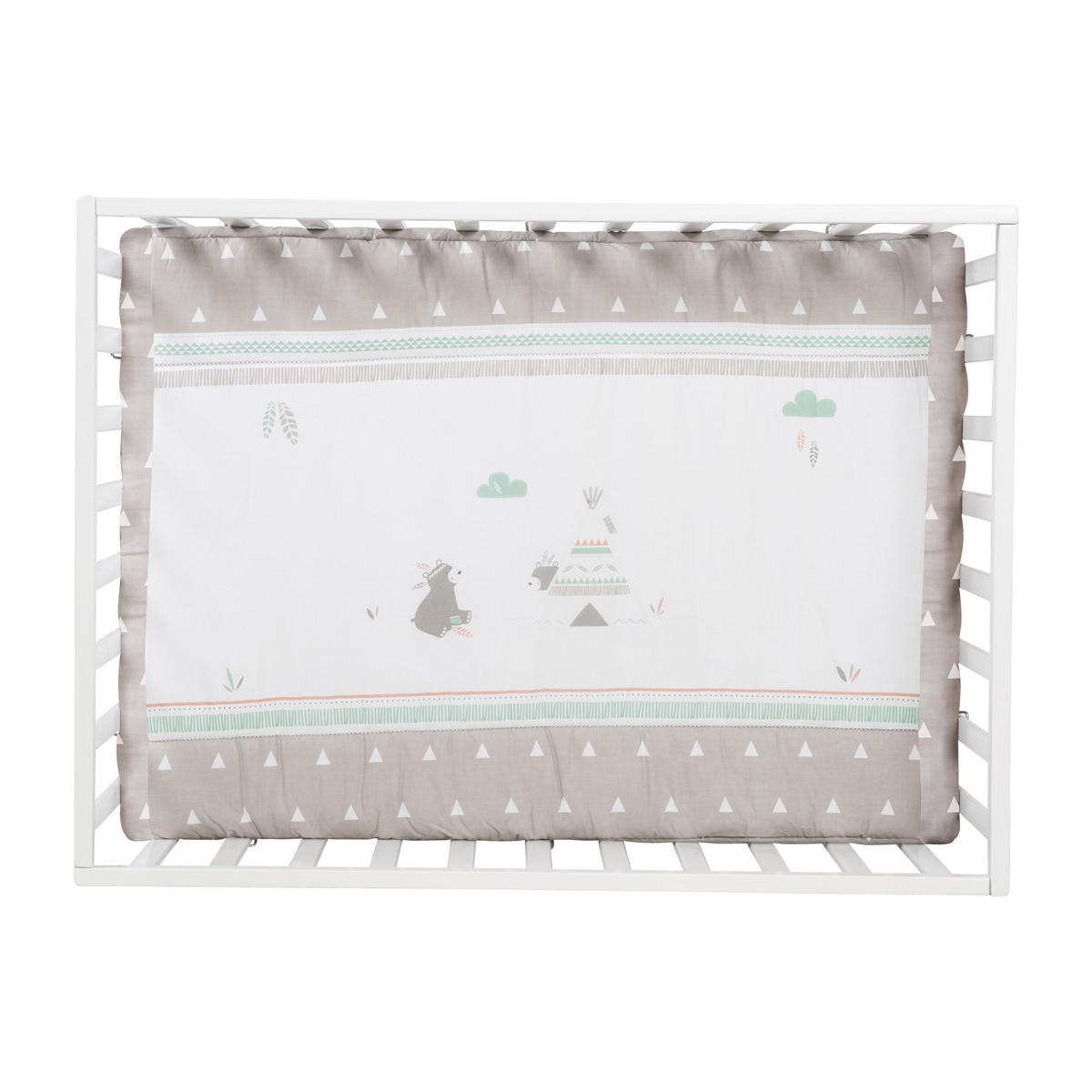 LAUFGITTER 100x75, Indibär - Weiß, Holzwerkstoff (72.5/72/98cm) - Roba