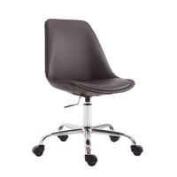 BÜROSTUHL Toulon, Kunstleder Braun - Braun, Textil/Metall (48/52/54cm) - TPFLiving