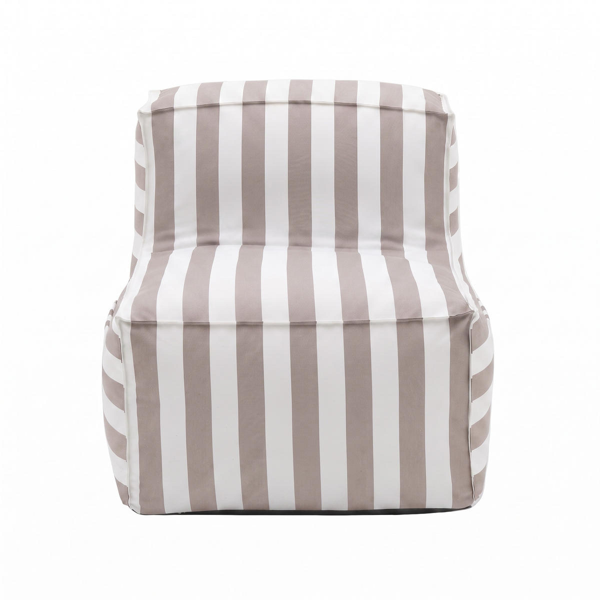 OUTDOOR Sitzsack SOFT mit Rückenlehne für Garten & Terrasse, Beige - Beige, Textil (70/75/100cm) - Muffo