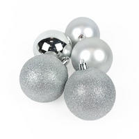 WEIHNACHTSKUGELN 8er-Set Ø 7 cm - Silberfarben, Kunststoff (7/8.2/7cm) - Atmosphera Createur d´interieur