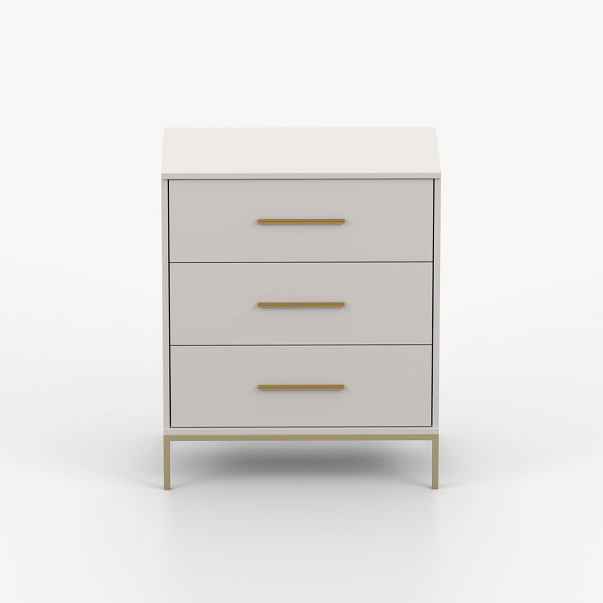 KOMMODE ROSA 3S 70/85/40,5 cm Kaschmir - Kaschmir, Holzwerkstoff/Metall (70/85/40.5cm) - imoebel24
