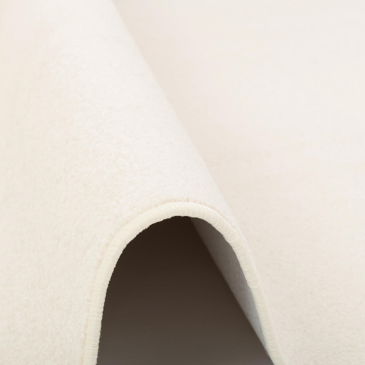 TREND VELOURS LÄUFER TEPPICH JOY - Creme, Textil (80/200cm) - Snapstyle