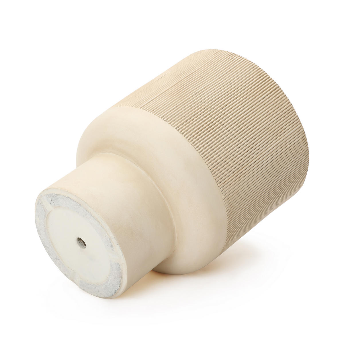 PFLANZKÜBEL rund, beige, aus MgO, Ø 31 × H 41 cm - Beige, Naturmaterialien (41cm)