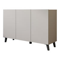 KOMMODE Phuket 120 - Kaschmir/Schwarz, Holzwerkstoff/Kunststoff (120/76/39cm) - MIRJAN24