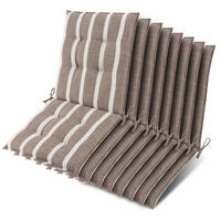 NIEDERLEHNER Sun-NL 105x50x8cm Beige-Weiß-Gestreift (8tlg) - Beige, Textil (50/100cm) - Beautissu 