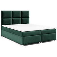BOXBETT mit Bettkasten Trinity K-13 Bonellfederkern - Grün, Holz/Holzwerkstoff (180/200cm) - Best For Home