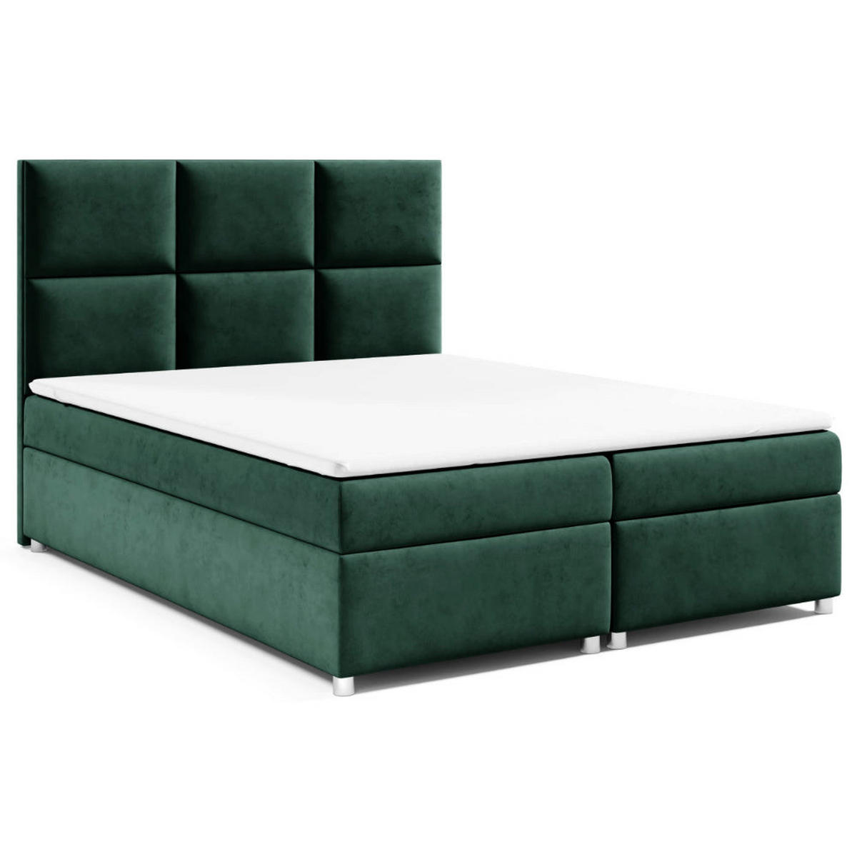 BOXBETT mit Bettkasten Trinity K-13 Bonellfederkern - Grün, Holz/Holzwerkstoff (180/200cm) - Best For Home