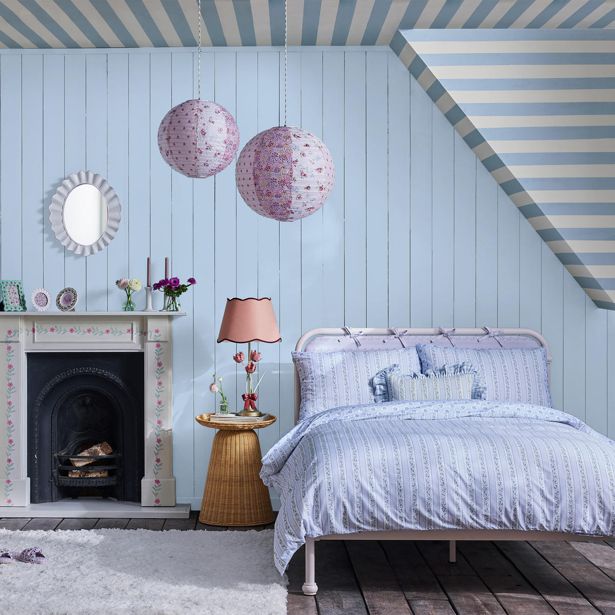 VLIESTAPETE Canopy Stripe - Blau, Papier/Kunststoff (52/1000cm)