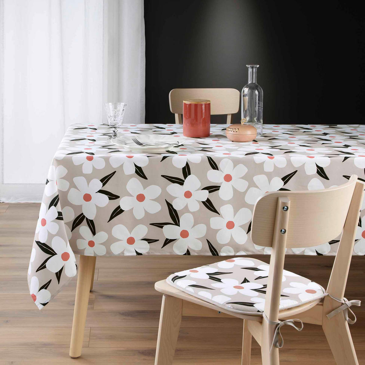 TISCHDECKE Darcy 140/240 cm - Beige, Textil (140/240cm) - Douceur d´intérieur