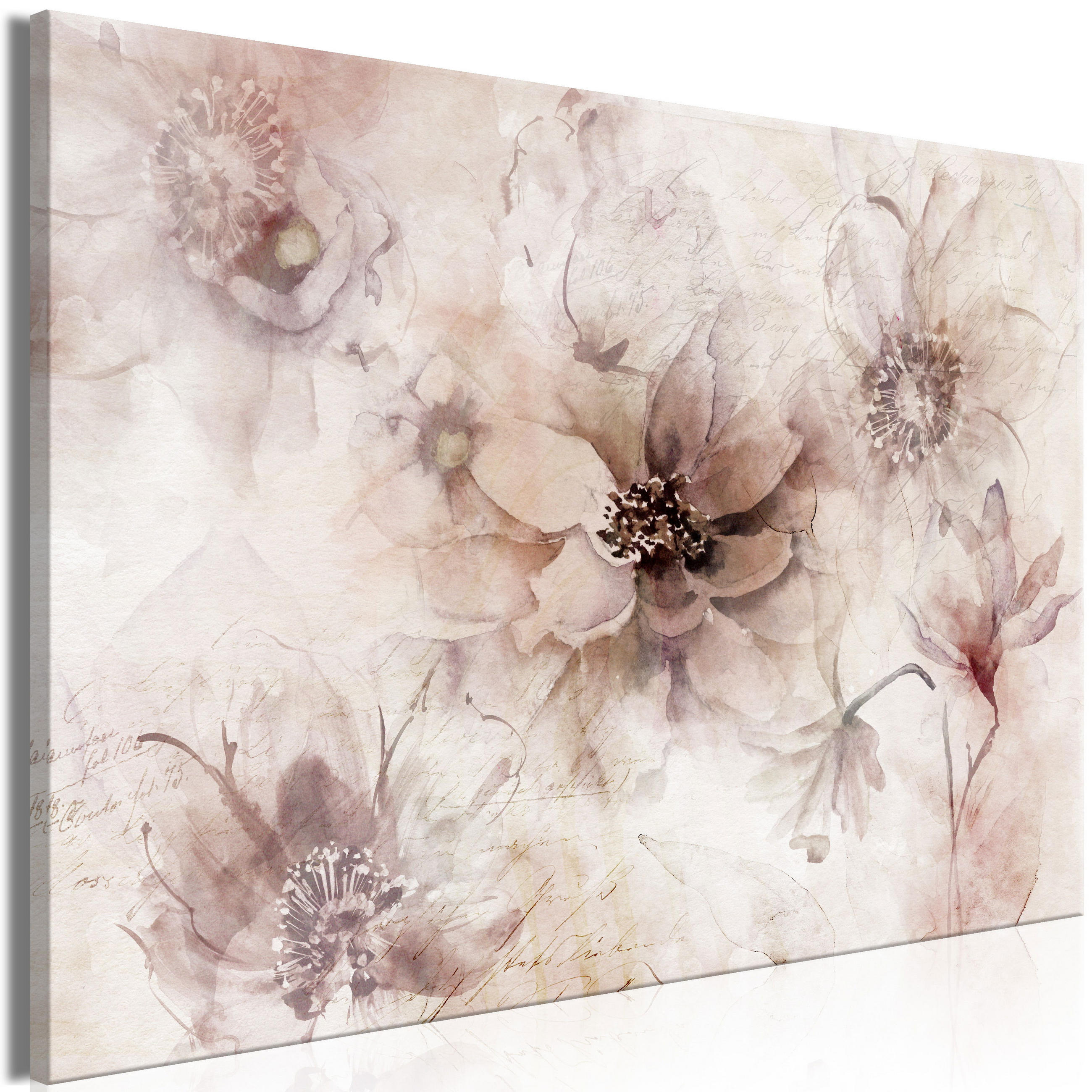 KUNSTDRUCK Rosa 60/40 cm - Pink, Textil (60/40cm) - KUNSTLOFT