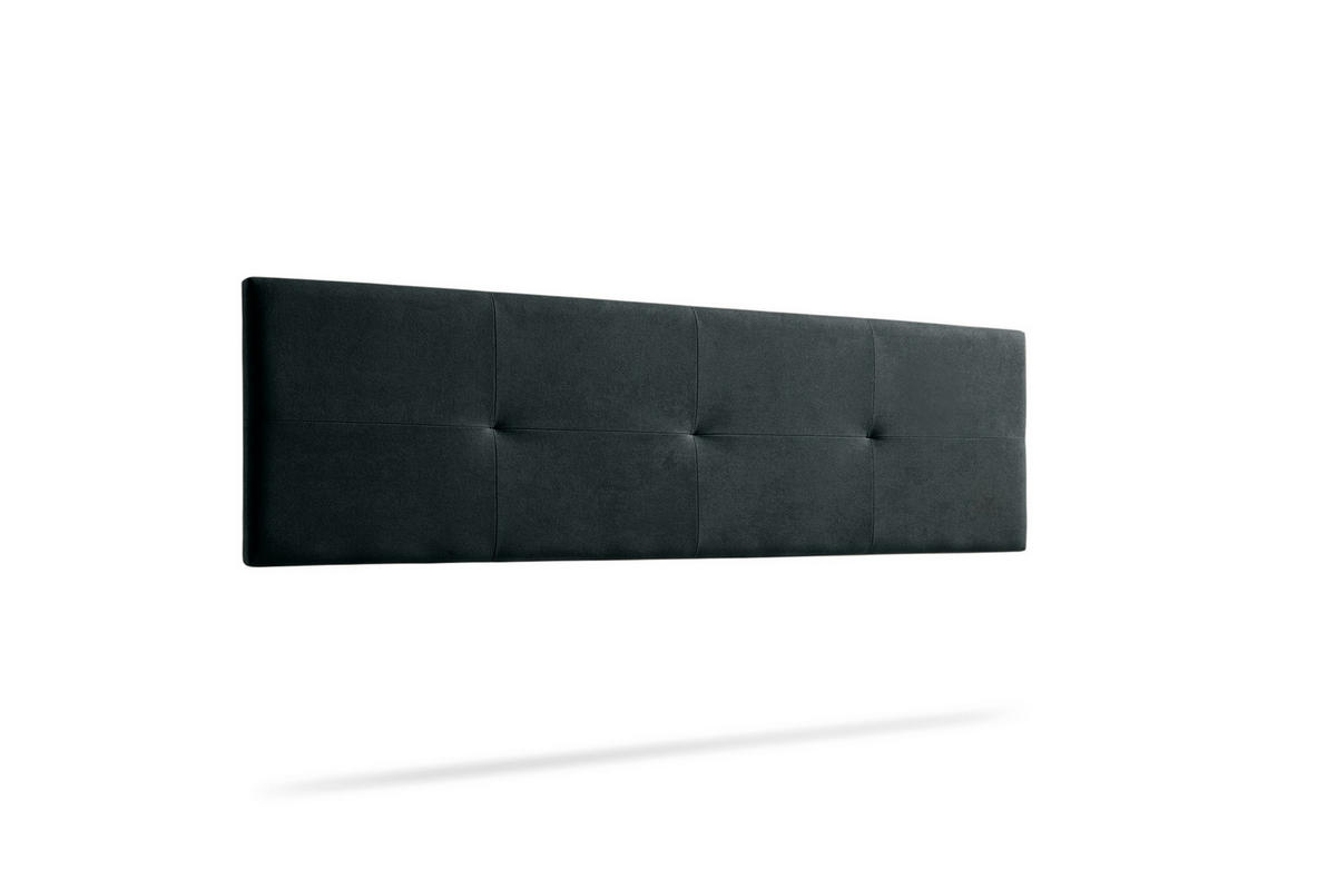 KOPFTEIL gepolstert ALTEA Aqualine 90x50x5 cm - Schwarz - Moonia - Schwarz, Holz (90/5/50cm)