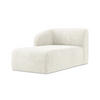 SOFAELEMENT Links Chenille Stoff Weiß - Schwarz/Weiß, Holzwerkstoff/Kunststoff (91/75/166cm) - Makamii