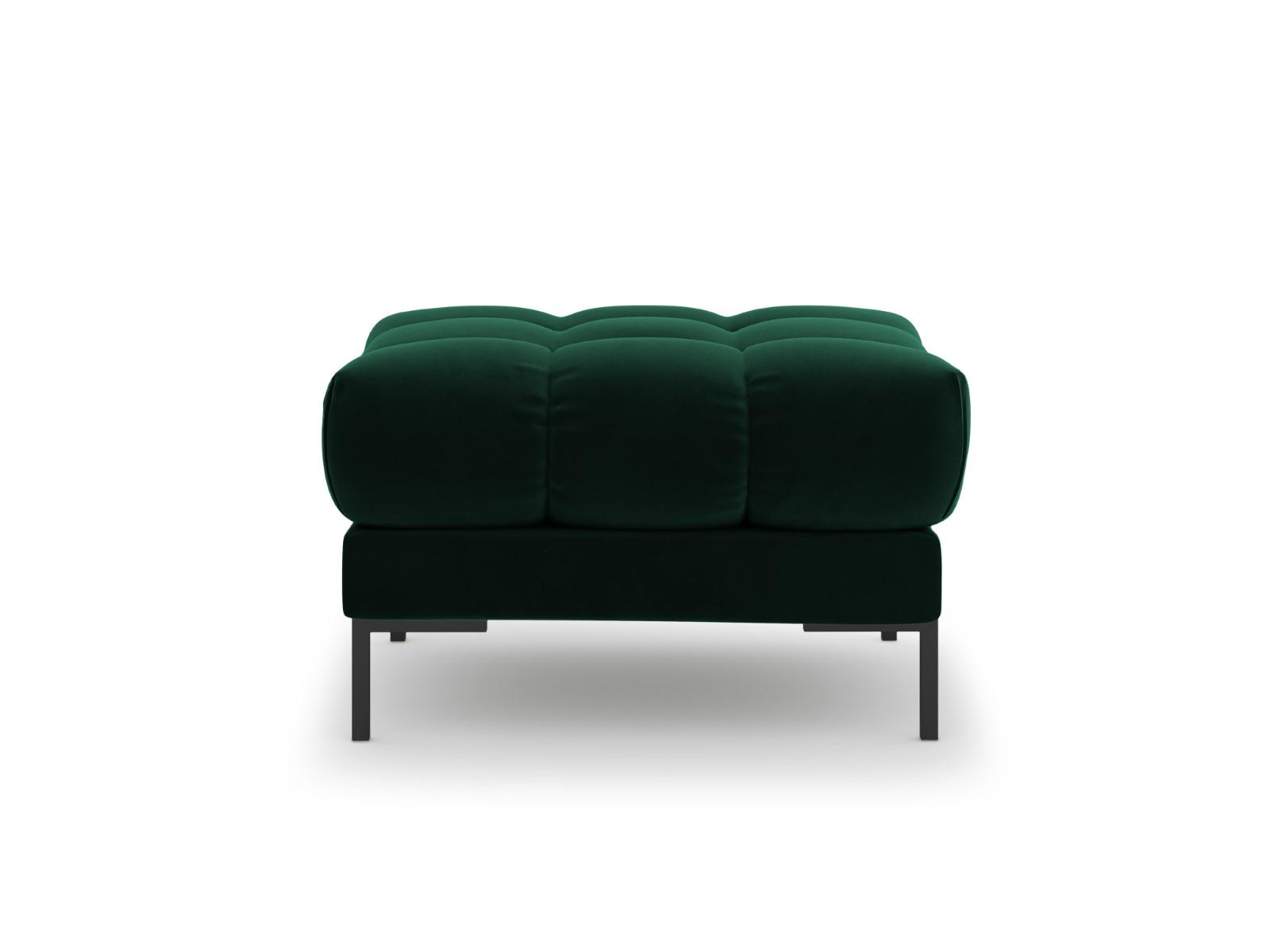 POUF Mamaia aus Samt flaschengrün - Grün, Textil (60/41/60cm) - Micadoni