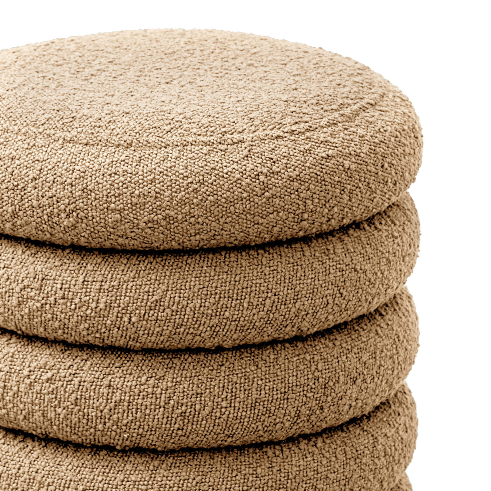 Thumbnail - Svita Hocker, Hellbraun, Textil, 1-Sitzer, 40x43x40 cm, Wohnzimmer, Hocker, Poufs