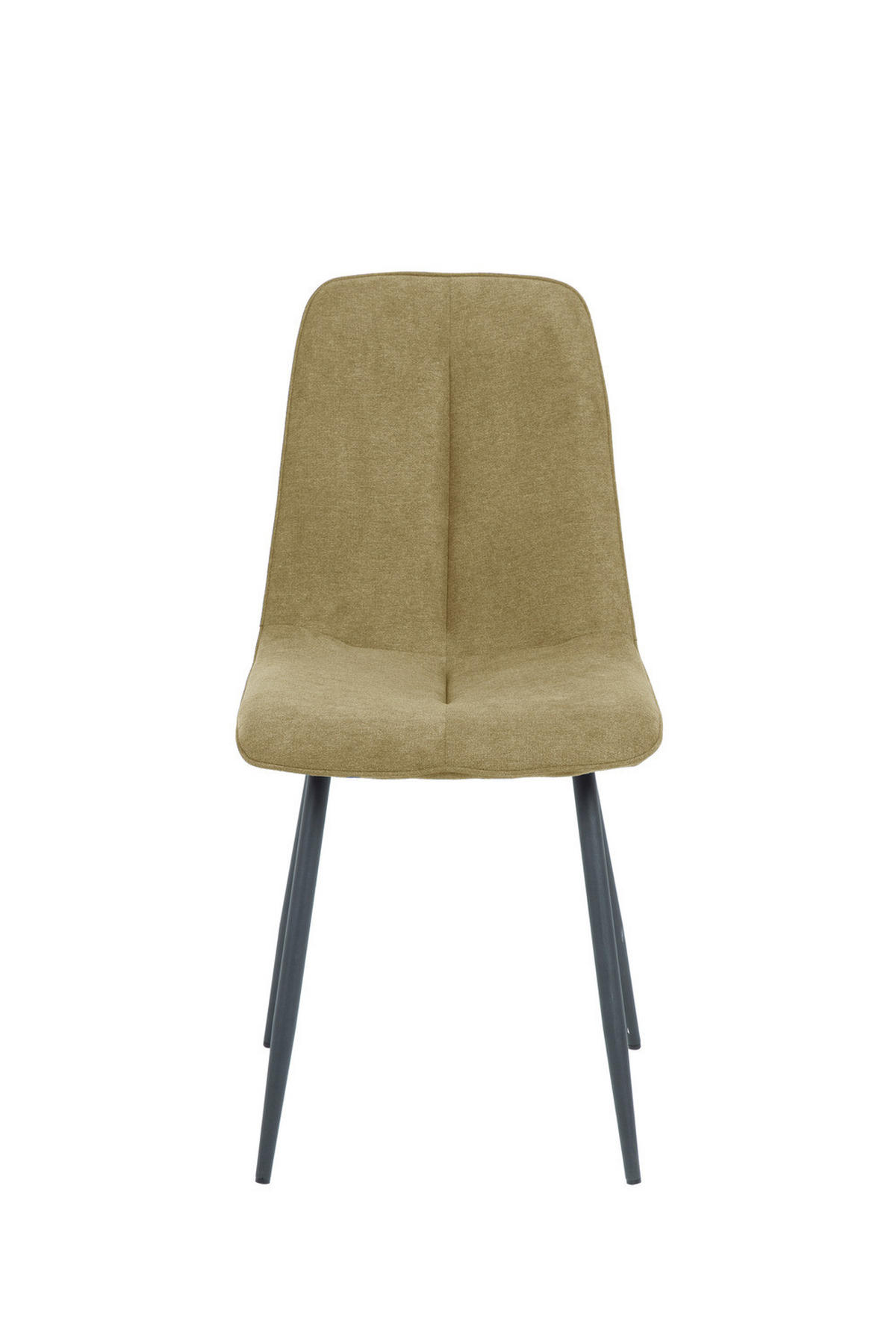POLSTERSTUHL 4er-Set - Webstoff / Eisen - Beige / Schwarz - Beige/Schwarz, Textil/Metall (45/91/59cm) - home24