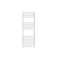 BADHEIZKÖRPER Sahara 400x1200 mm Weiß gebogen mit Seitenanschluss - Weiß, Metall (40/120/5cm) - LuxeBath