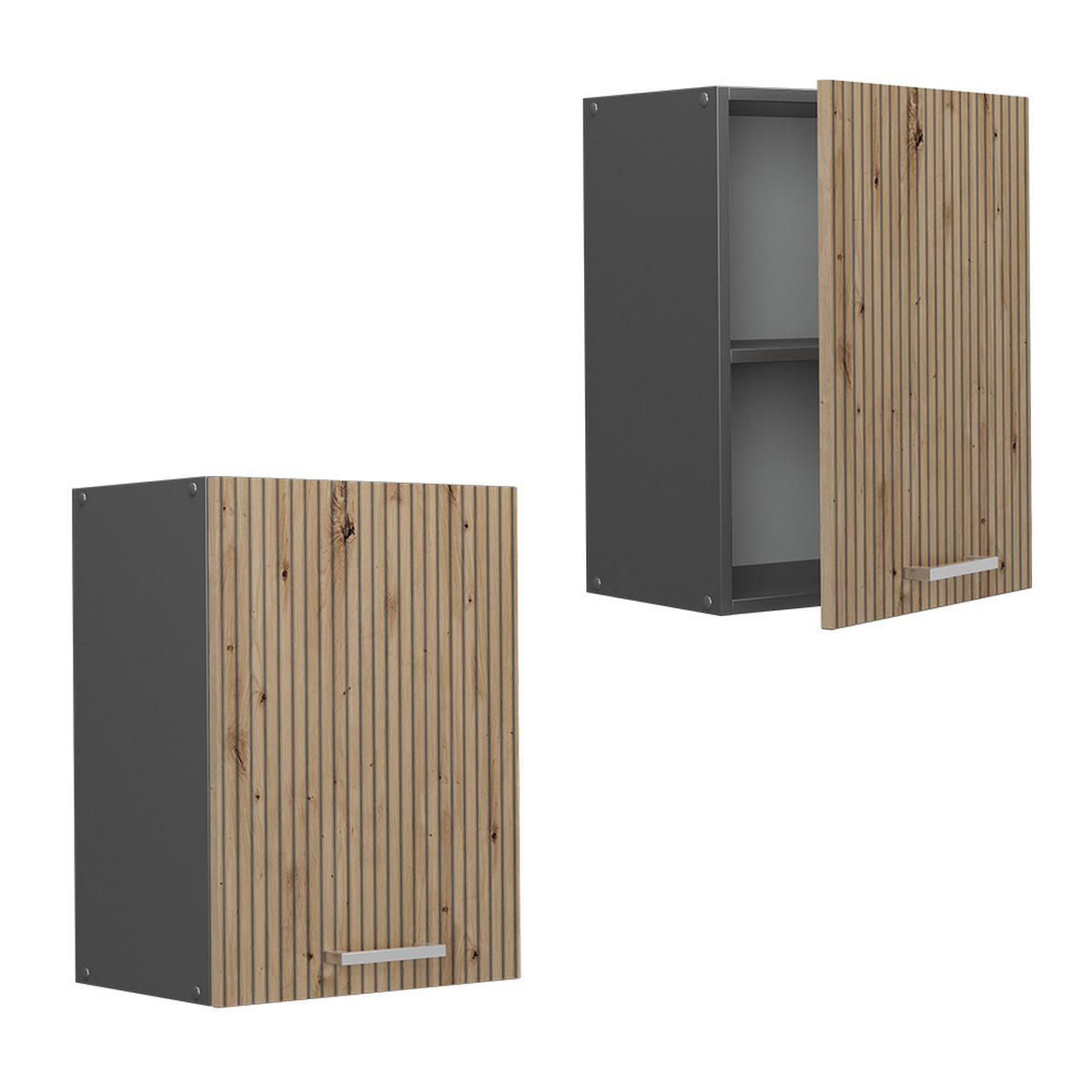 HÄNGESCHRANK R-Line Artisan-Eiche 45 cm - Anthrazit/Eiche Artisan, Holzwerkstoff (45/60/31cm) - Vicco