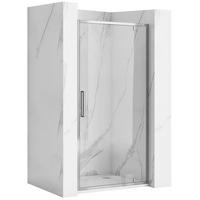 DUSCHTÜR Rea Rapid Swing Chrom 90 - Chromfarben, Glas (90.5/195cm) - REA